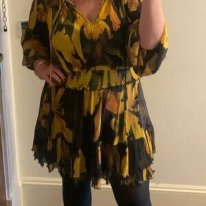 Next Yellow & Black beautiful dress